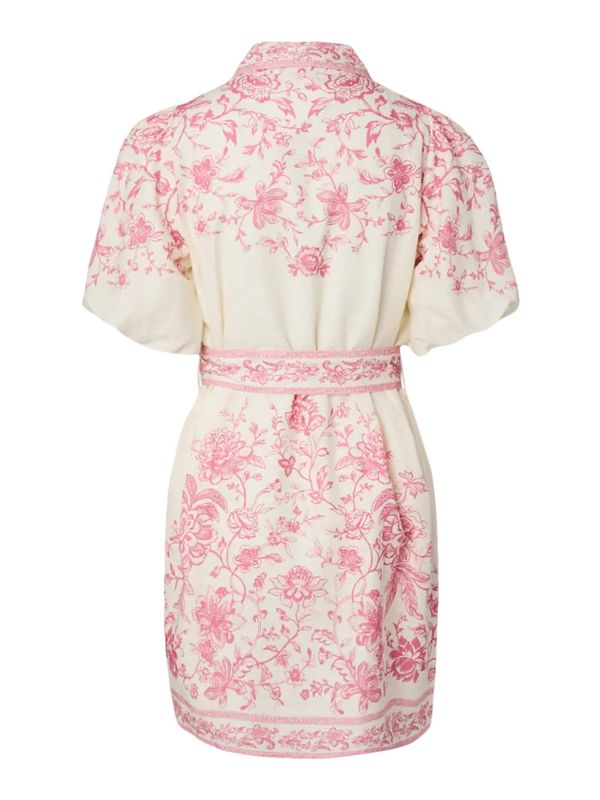 Coralina 2/4 Shirt Dress Pristine Coralina Print 