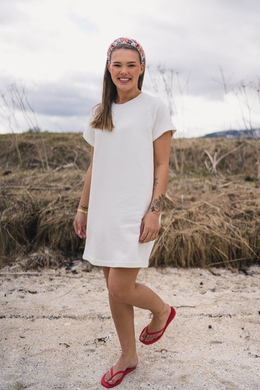 Hapylife Dress Vintage Dove 