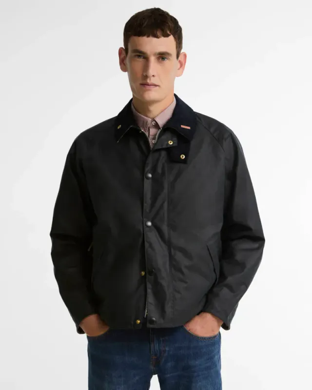 Icons Transport Waxed Jacket Navy 
