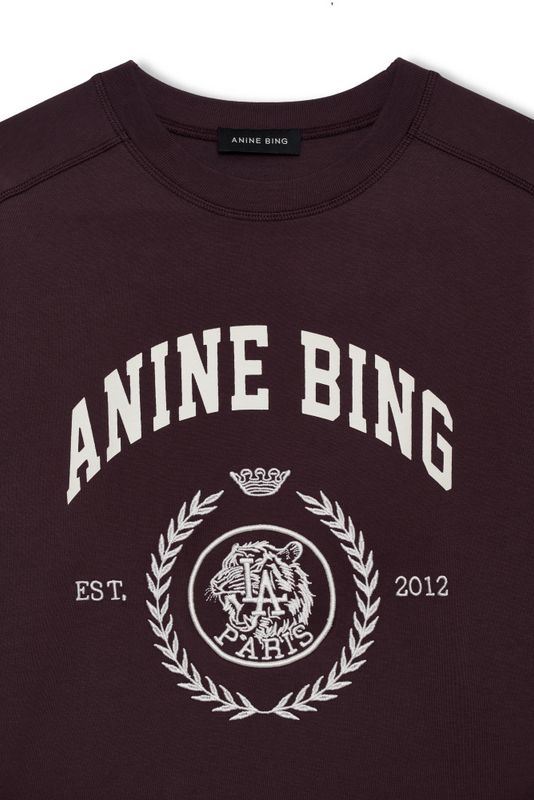Jaylin Tee Collegiate Fig Burgundy 