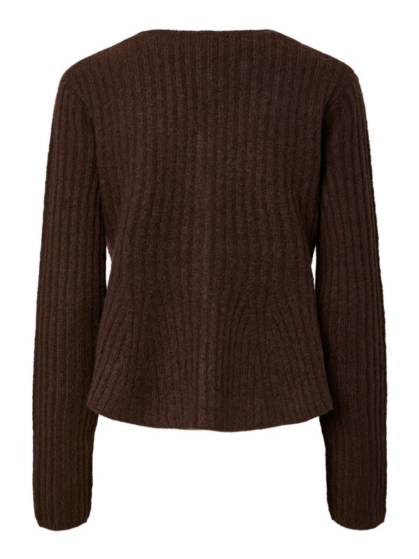 Dolly LS Knit Cardigan Coffee Bean 