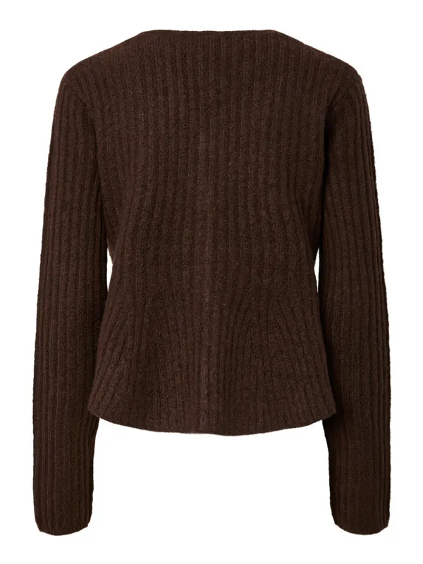 Dolly LS Knit Cardigan Coffee Bean 
