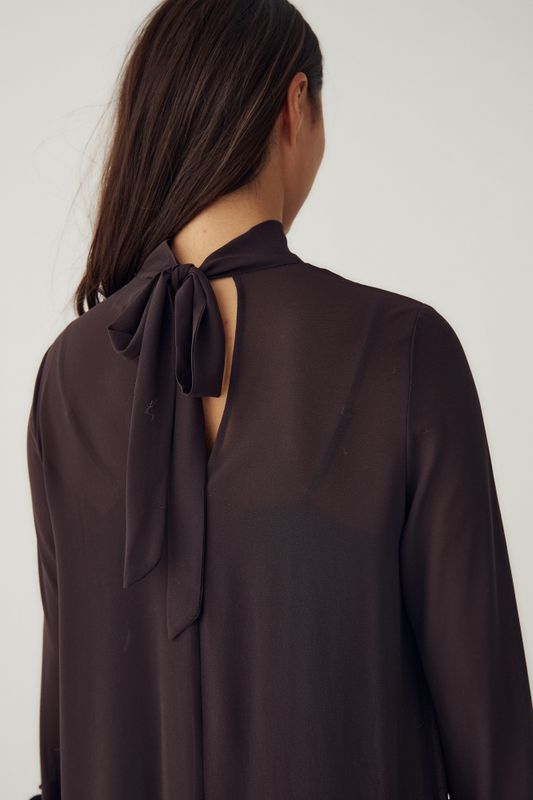 Latania Long Dress Chocolate