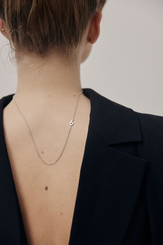 Big Number Necklace Silver - 50L - 6