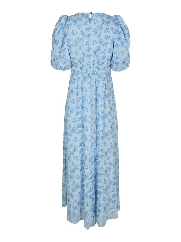 Kikka Chiffon Flower Dress Light Blue 