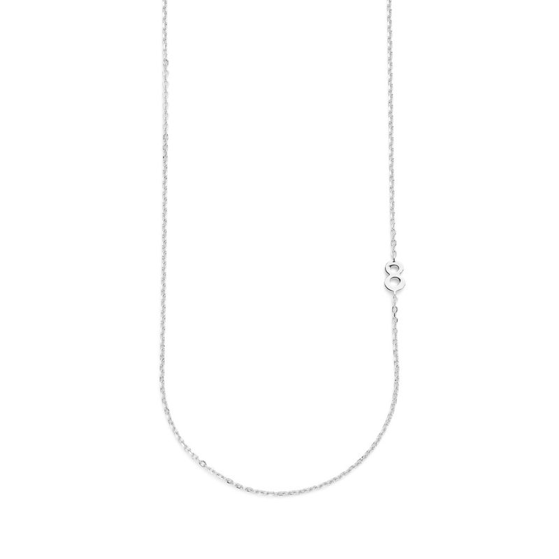 Big Number Necklace Silver - 40L - 8