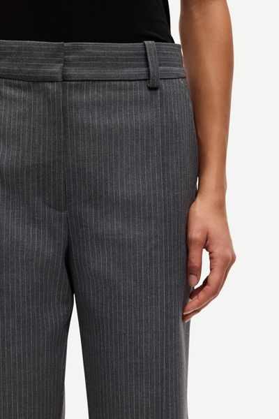 Hovedbilde Salot Trousers 15496 Dark Gull Gray Pinstripe 