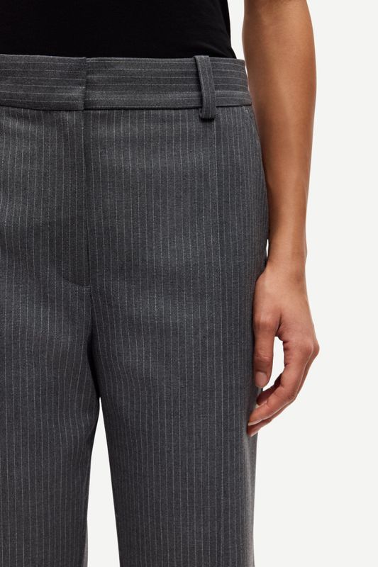 Salot Trousers 15496 Dark Gull Gray Pinstripe 
