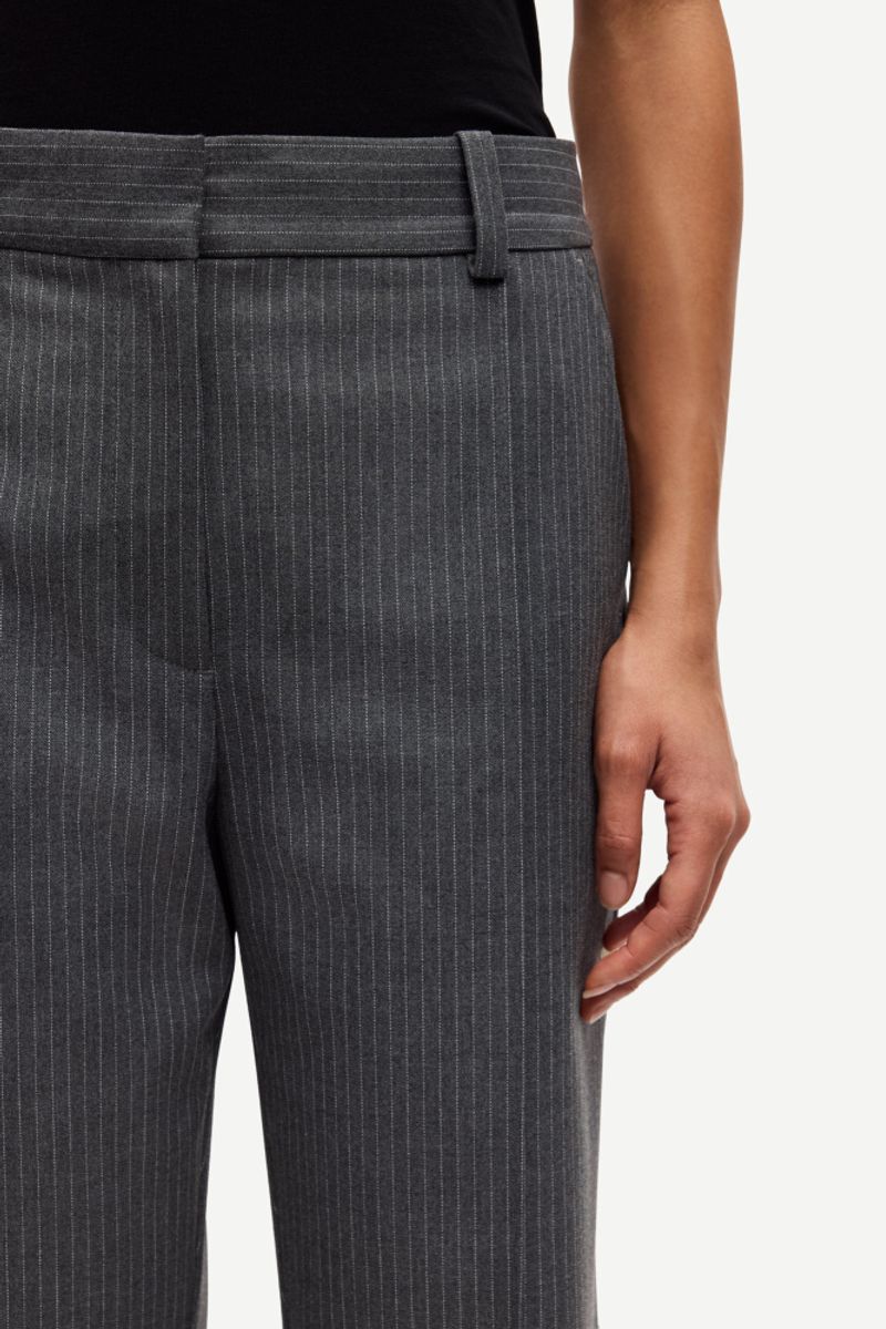 Salot Trousers 15496 Dark Gull Gray Pinstripe 