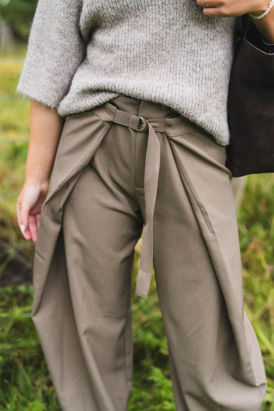 Zanya Structure Pants Taupe 