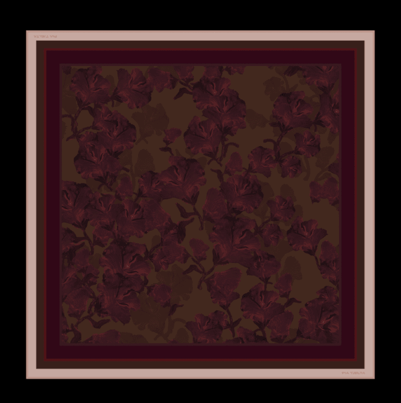 Betty Agnes Black/Burgundy 