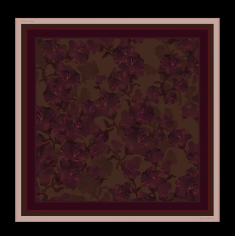 Betty Agnes Black/Burgundy 