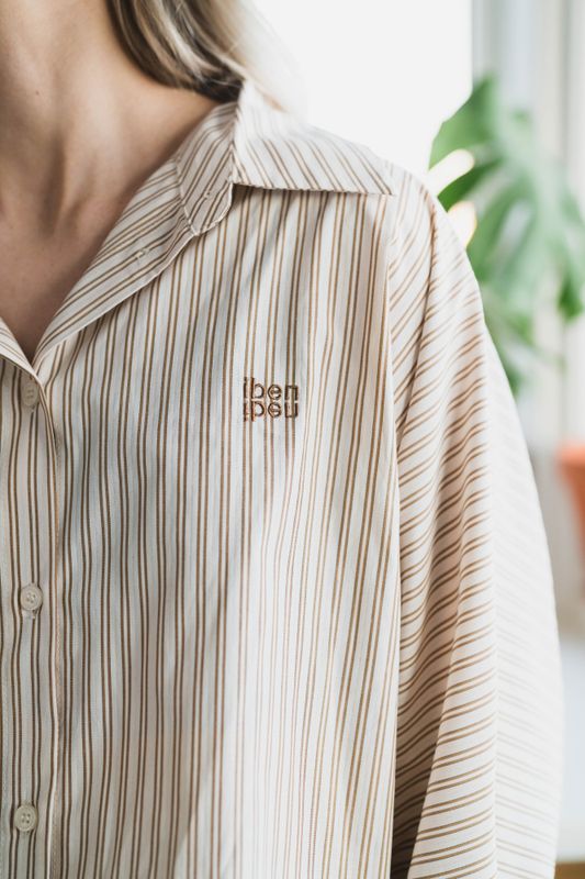 Atari Shirt Oat Stripe 