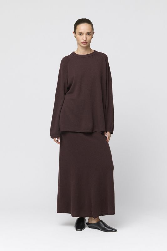 Roma Wool Sweater Chocolate Brown 