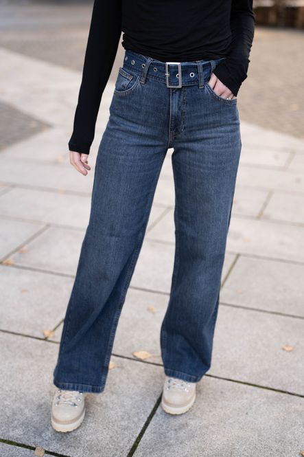 Hovedbilde Rumi Belt Jeans Dark Denim 