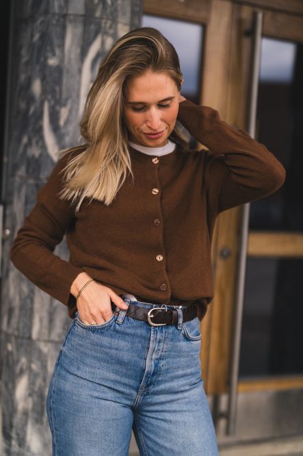Hovedbilde Saboston Cardigan 6304 Potting Soil 