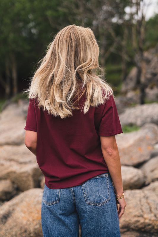 Linn Logo Tee Choco T/M Rose