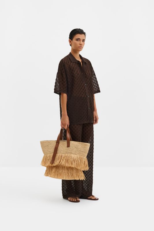 Alissa Knitted Pants Chocolate 