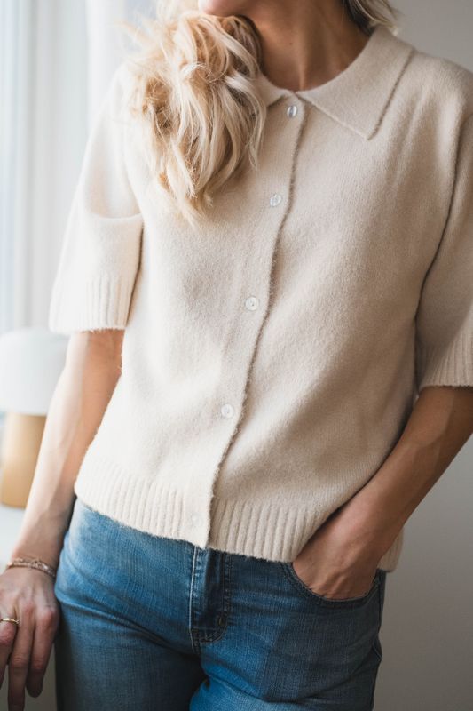 Cunna Knit Blouse Ivory 