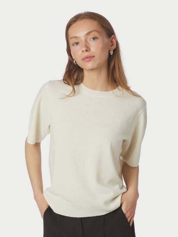 Missy Knit Tee Creme 
