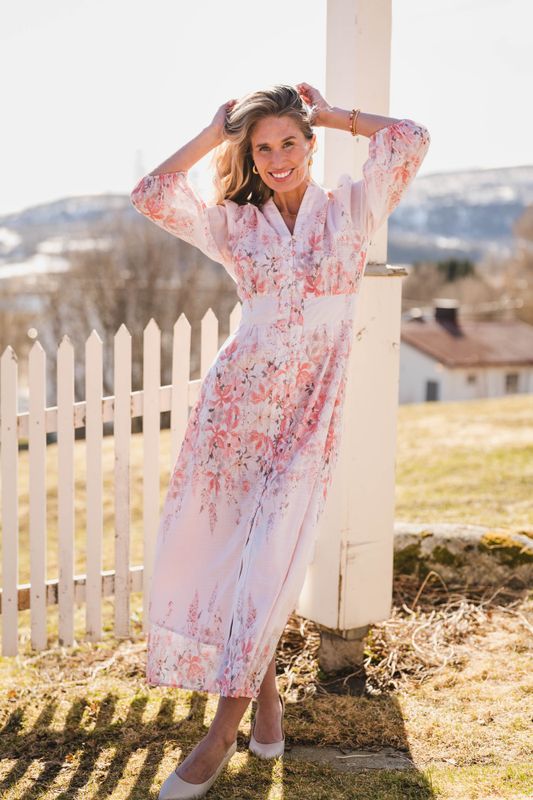 Stellar Blooming Dress Misty Rose 