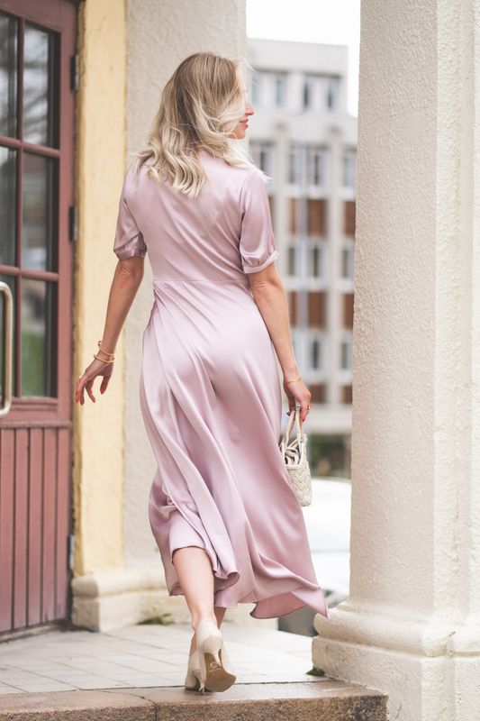 Faye Dress Semi Rich Blush