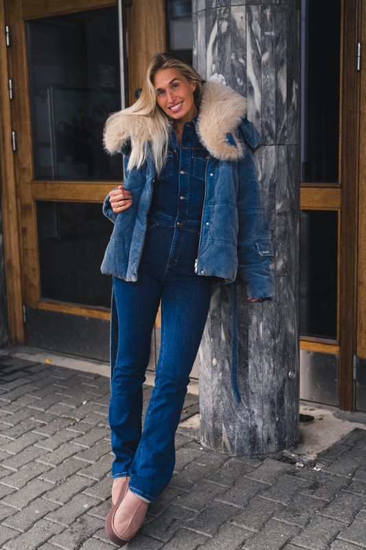 Steilia Corduroy Jacket Light Blue Mix 