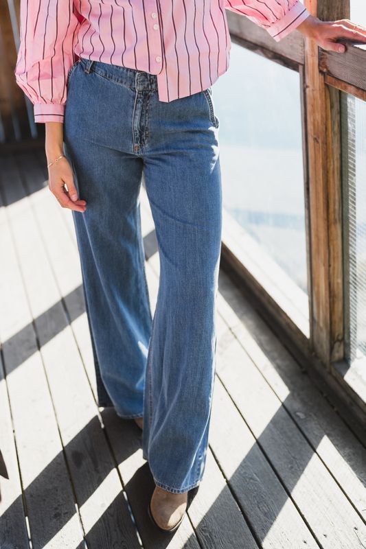 Safinas Pants Medium Blue Denim 