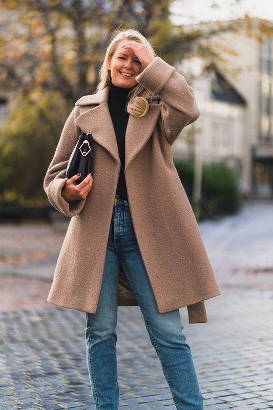 Wool Coat Mid Taupe