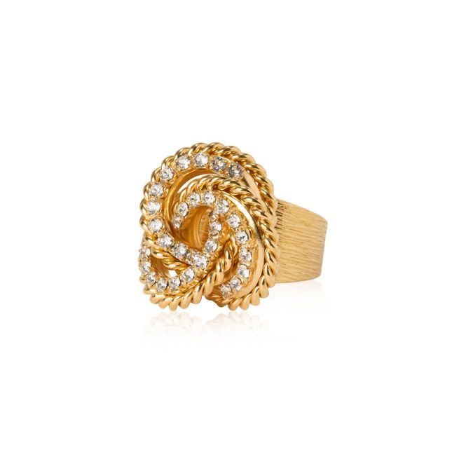 Hovedbilde Juliette Ring Gold Crystal 