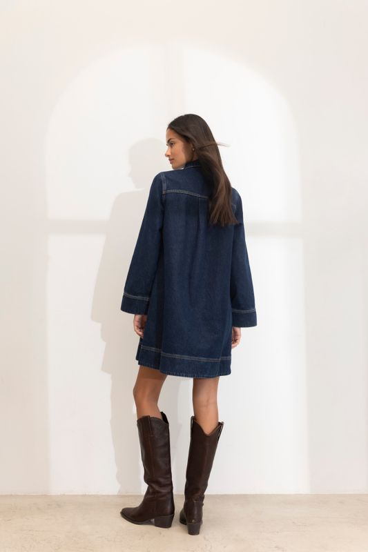Alba Dress Dark Blue 