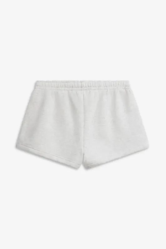W. Racquet Club Shorts Grey Melange W. Dark Olive 