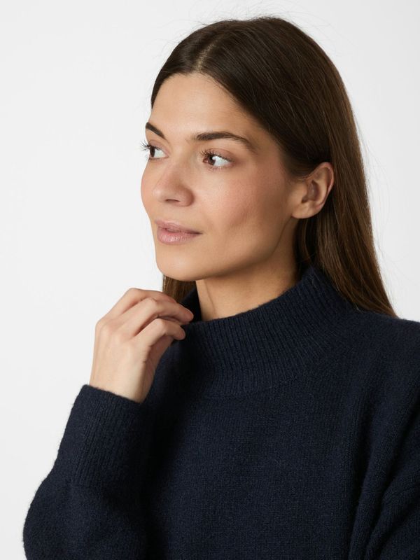 Paulina Knit Blouse Navy 