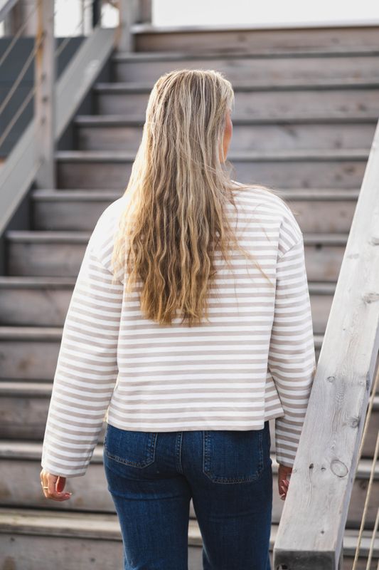 Gabby Sweatshirt Mist Stripe  