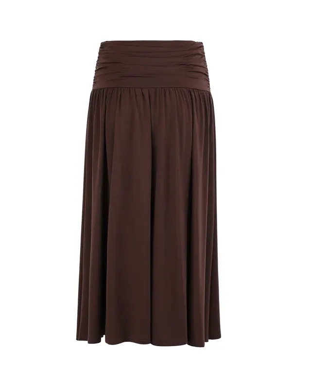 Jersey Skirt Brown 