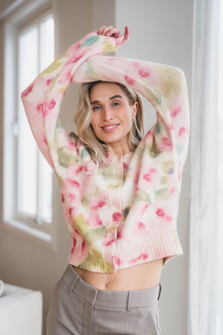 Hovedbilde Hairy Knit Jacket Blush Rose 