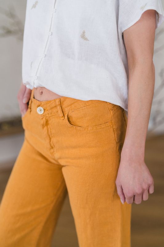 Culotte Linen Colour Topaz