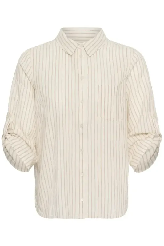 Cindie Shirt Neutral Stripe 