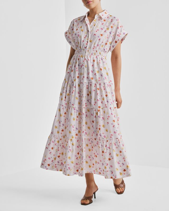 Poplin Shirt Dress Morning Bloom 