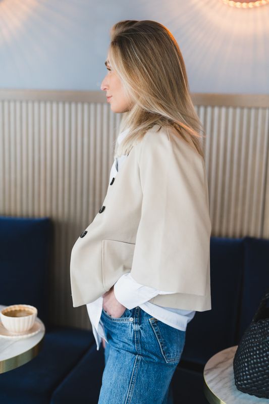 Rosemma Trench Mini Jacket Beige 