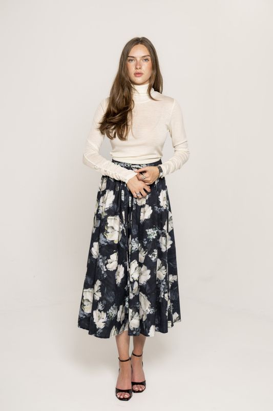 Astrid Skirt Blue Garden   
