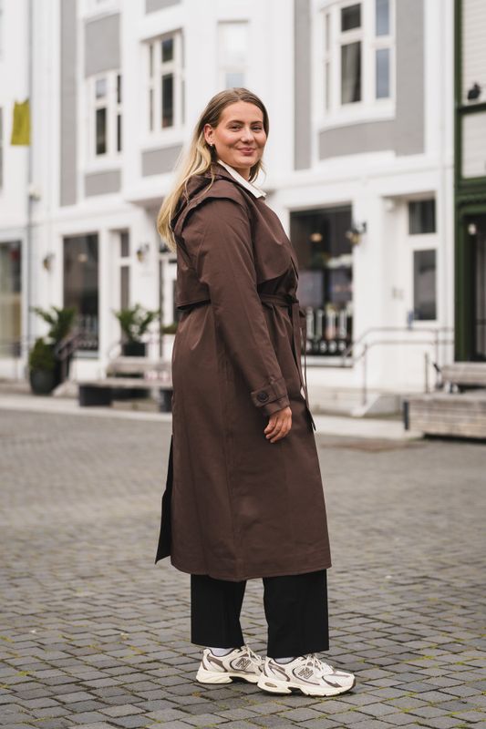 Regndråpe Trench Coat Brown