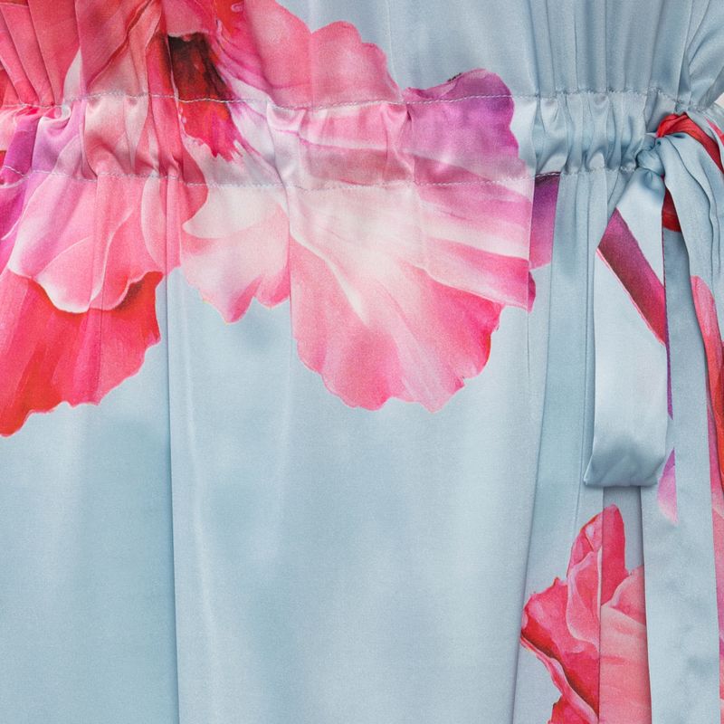 Layla Dress Fuchsia Maxi Flower 