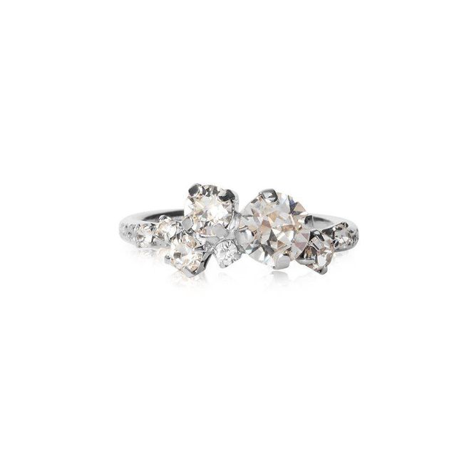 Hovedbilde Stardust Ring Rhodium Crystal 