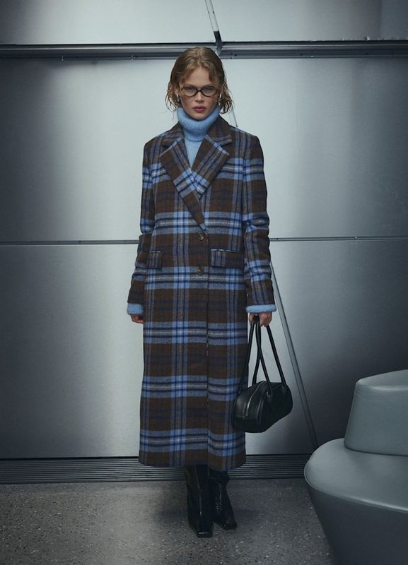 Jaci Coat Daliyah Blue Check 