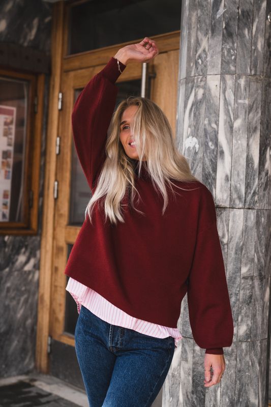 Mercy East M Pullover Syrah 