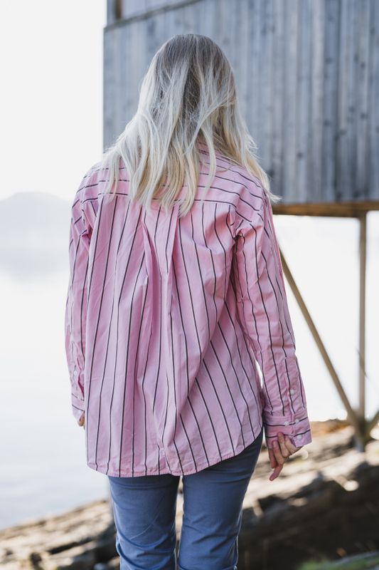 Anabella Shirt Pink Stripe 