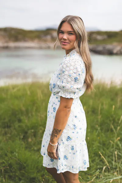 Hovedbilde Eivor 2/4 Dress Blue Flower 