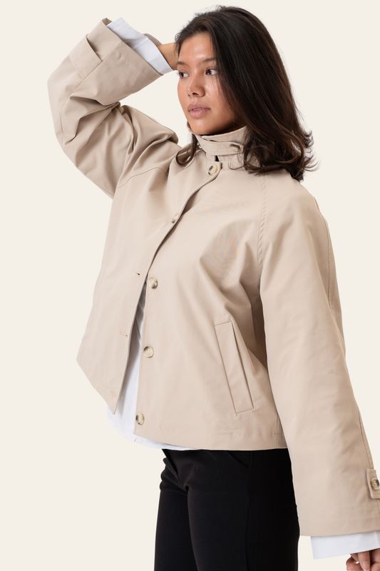Avaic Short Trenchcoat Beige
