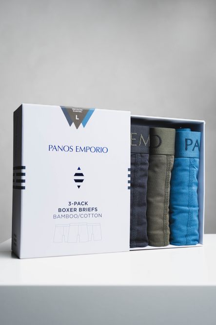 Hovedbilde 3Pk Base Bamboo Boxer Grey/Olive/Bluesteel 
